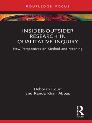 cover image of Insider-Outsider Research in Qualitative Inquiry